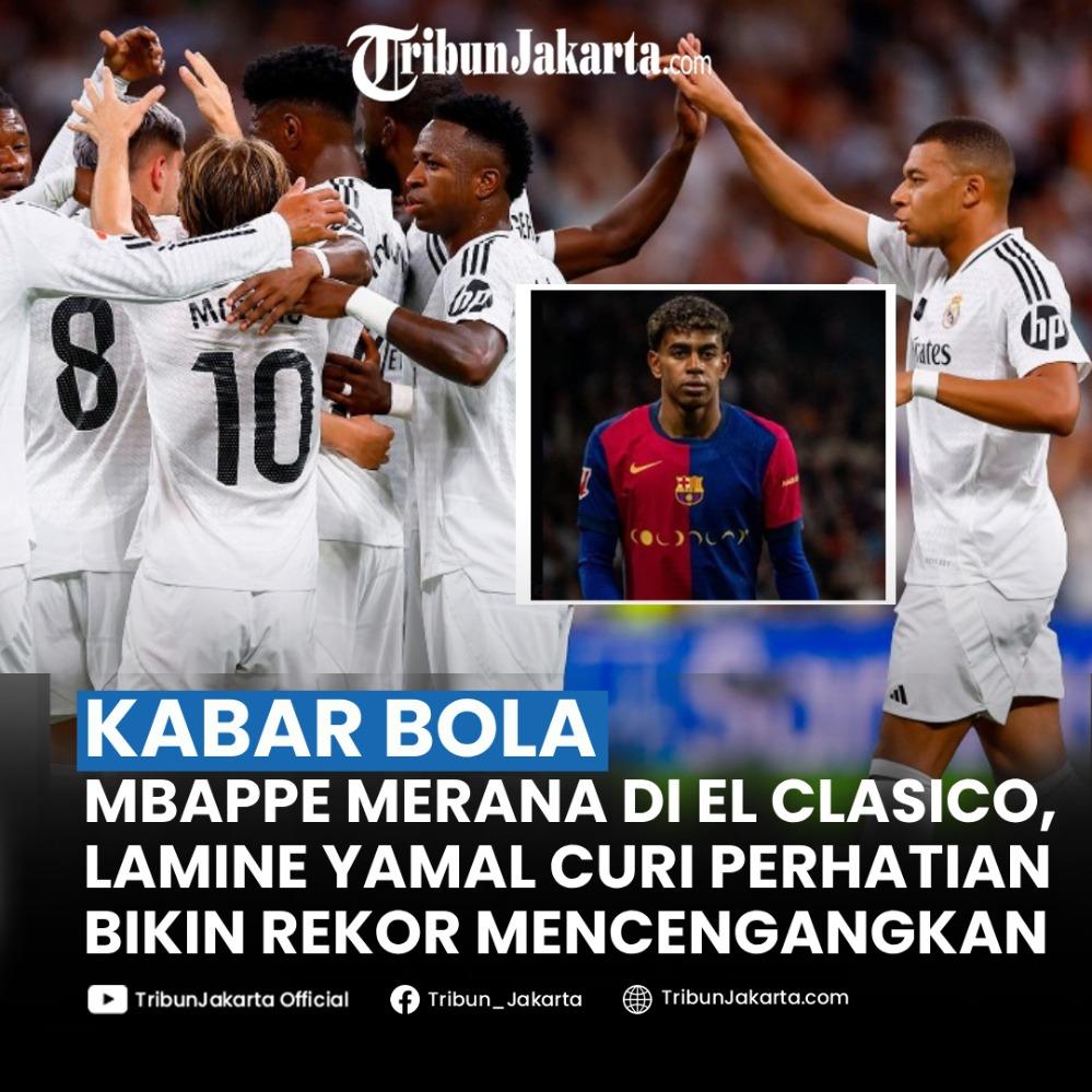 Beda nasib antara dua bintang dari klub besar Real Madrid, Kylian Mbappe dan bintang Barcelona Lamine Yamal. Ada yang bikin rekor spesial di El Clasico.