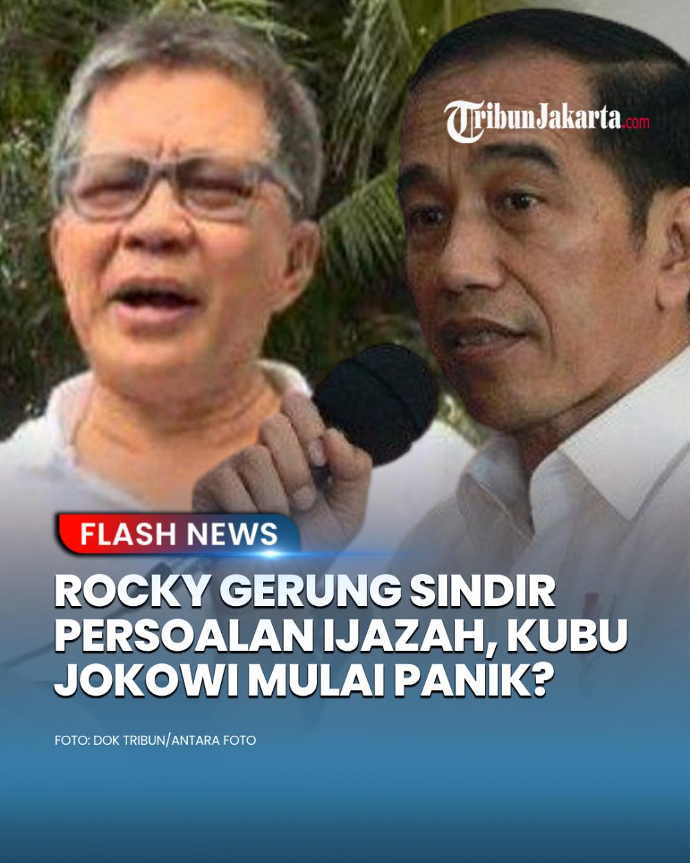 Pengamat Politik, Rocky Gerung memberikan analisis berkelasnya soal polemik ijazah Jokowi yang belum beres. Bung Rocky menyinggung masalah kejujuran dan kubu Jokowi yang dianggapnya semakin panik.