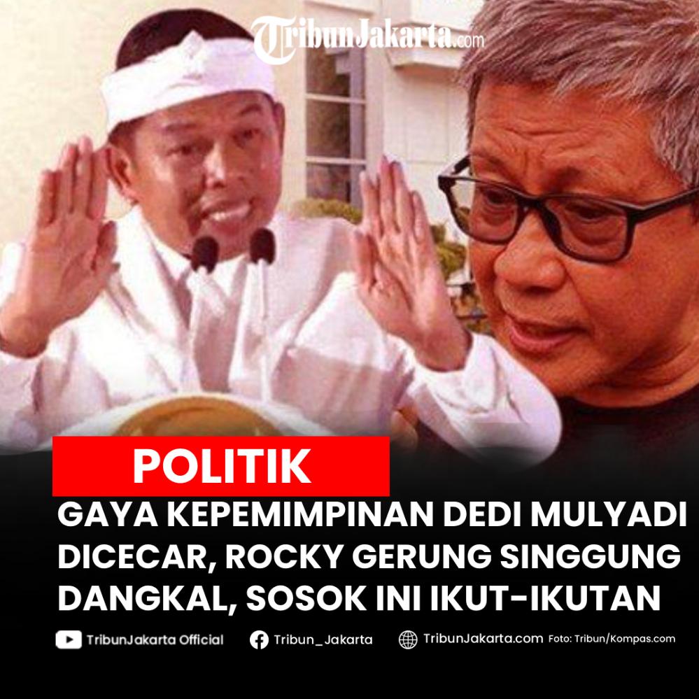 Aksi Dedi Mulyadi sebagai Gubernur Jawa Barat disorot, Rocky Gerung bahkan berani menyinggung pemikiran yang dangkal. Sosok pengamat lainnya juga ikut menyinggung gaya kepemimpinan KDM.