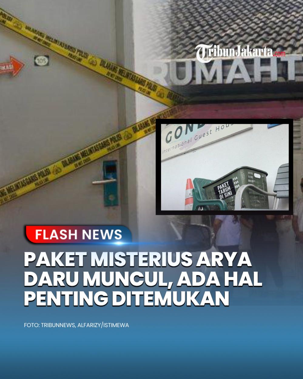 Paket misterius milik Arya Daru mendadak muncul sehari setelah ditemukan tewas mengenaskan di kosan kawasan Menteng, Jakpus. Tanpa diduga ada temuan penting berhasil diketahui polisi.
https://jakarta.tribunnews.com/2025/07/09/paket-misterius-mendadak-datang-saat-arya-daru-ditemukan-tewas-tak-wajar-tanda-ini-jadi-kode-polisi