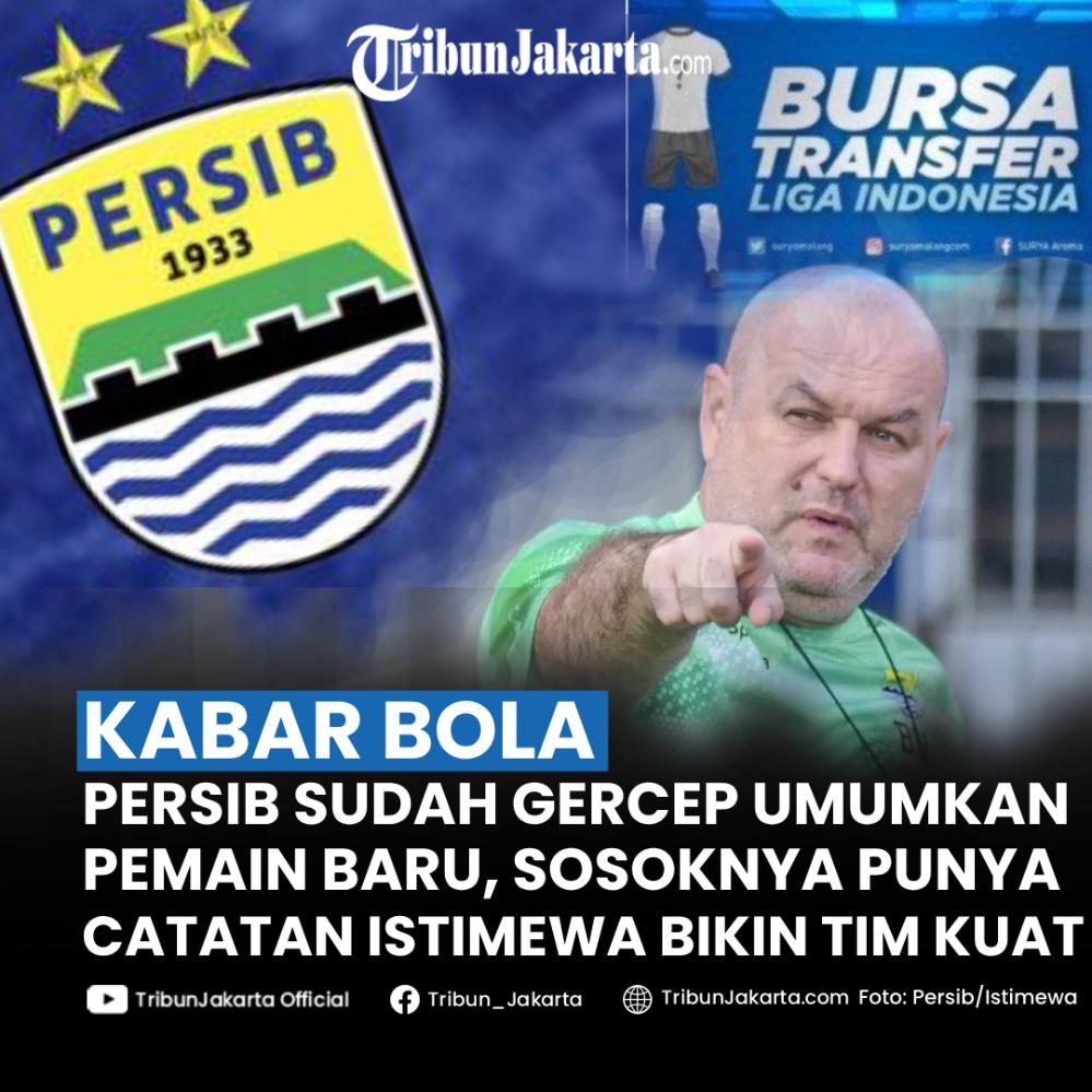 Persib sudah gerak cepat umumkan pemain baru di Liga 1. Sosok pemain baru yang didatangkan punya catatan istimewa, tim jagoan Bobotoh bisa makin kuat di kompetisi Liga 1.