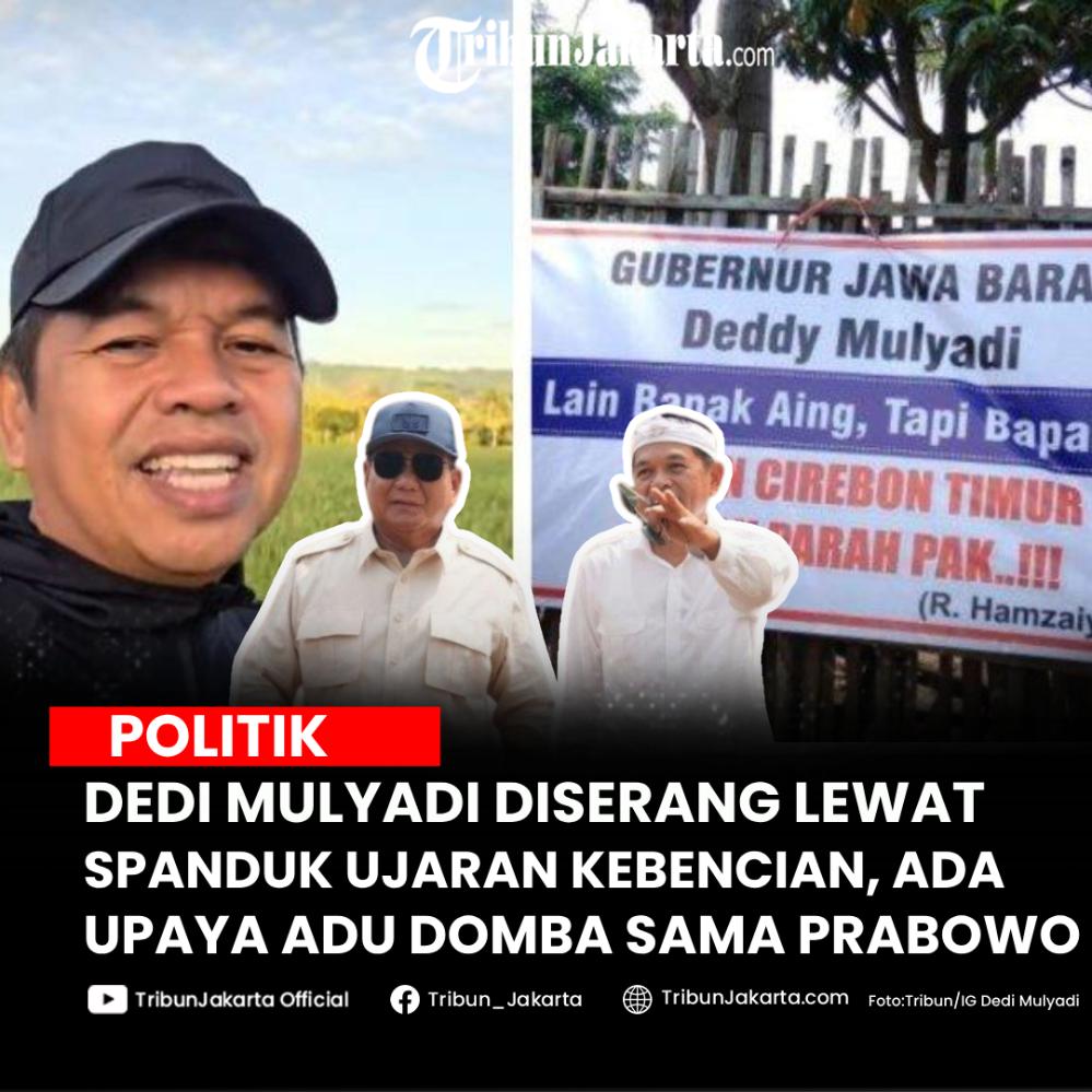 Cara kotor menyerang Dedi Mulyadi lewat spanduk bernada nyinyir dan kritikan terpampang di Jawa Barat. KDM menganggap ada pihak yang mau mengadu dombanya dengan warga Jabar dan Presiden Prabowo.