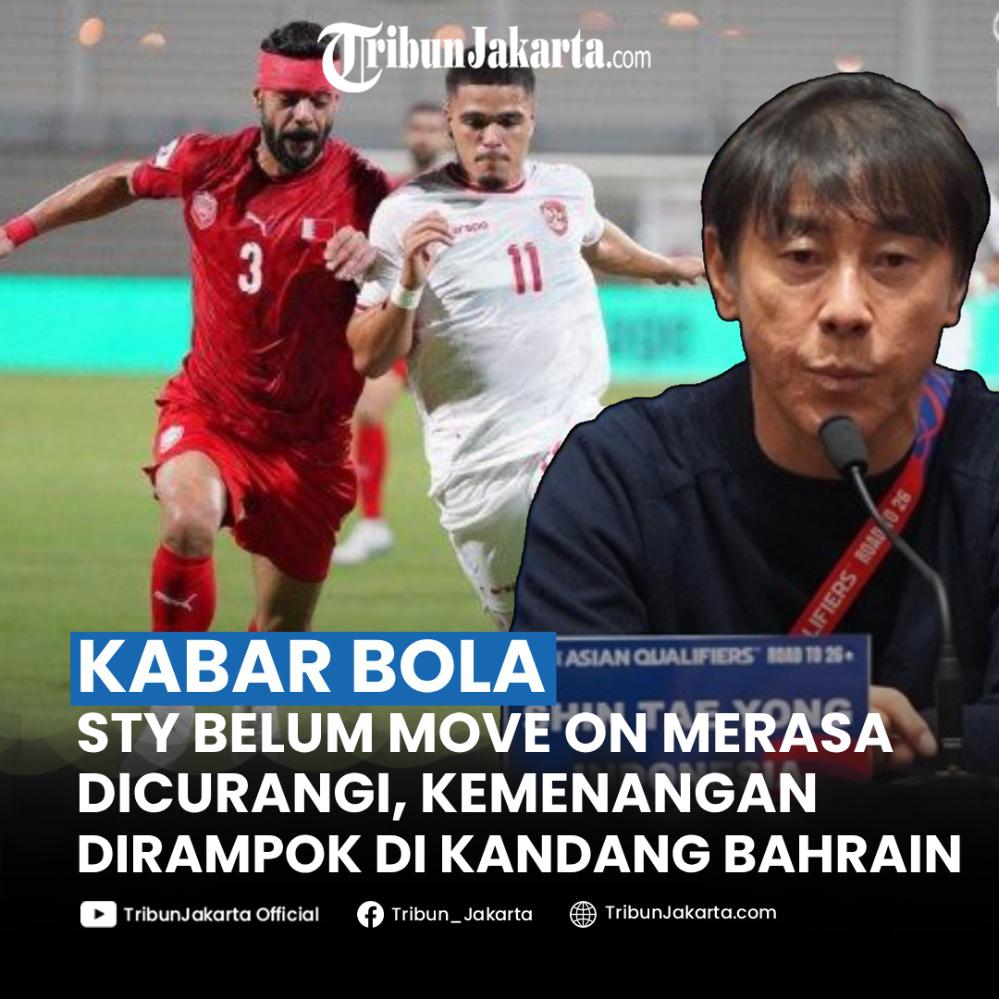Pelatih Timnas Indonesia, Shin Tae-yong masih belum move on dari kandang Bahrain. Kemenangan berasa dirampok wasit, Garuda gagal raih poin maksimal.