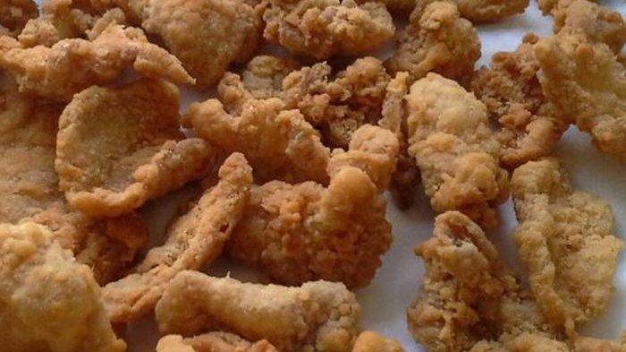 Ilustrasi kulit ayam goreng