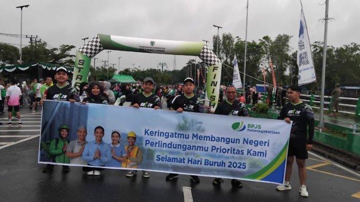 BPJS Ketenagakerjaan (BPJamsostek) Kantor Cabang Batanghari bersama Bupati Batanghari peringati Hardiknas Tahun 2025 dan Hari Buruh 2025