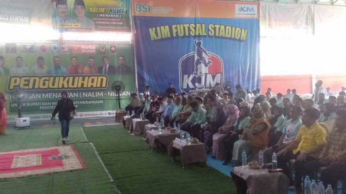 Bapaslon Nalim-Nilwan mengukuhkan Tim Pemenangan Menawan (Menangkan Nalim-Nilwan) tingkat Kabupaten Merangin untuk pemilihan Bupati dan Wakil Bupati Kabupaten Merangin Periode 2024-2029