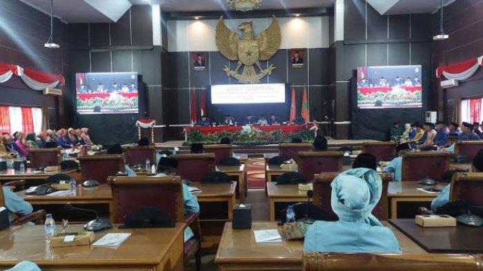 Rapat paripurna DPRD Kabupaten Tebo peringati HUT ke-25 Kabupaten Tebo, Sabtu (12/10/2024)