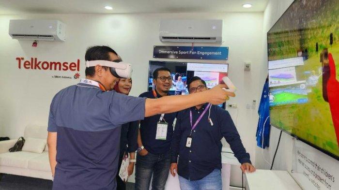Telkomsel menghadirkan showcase inovasi teknologi 5G di ajang Pekan Olahraga Nasional (PON) XXI Aceh-Sumut 2024