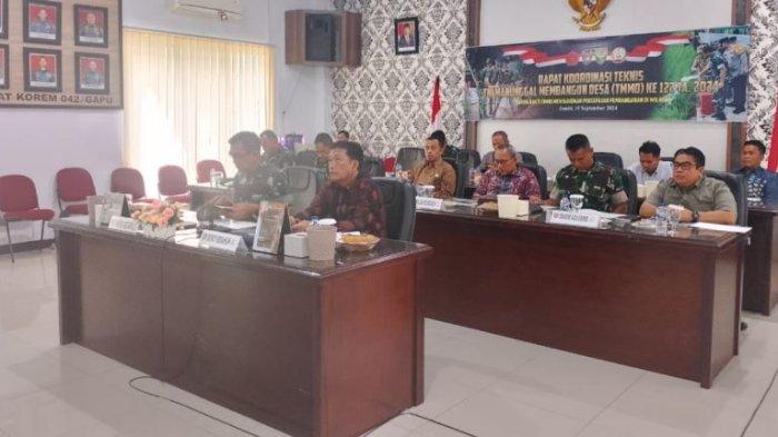 Rapat Koordinasi Teknis (Rakornis) TNI Manunggal Membangun Desa (TMMD) ke- 122 Tahun 2024