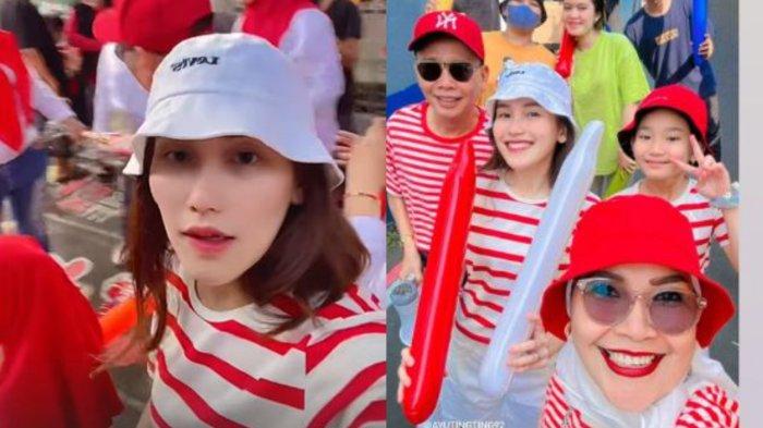 Ayu Ting Ting keliling kampung nyanyi lagu 17 Agustus bersama ayah Ojak, Bilqis dan Umi Kalsum