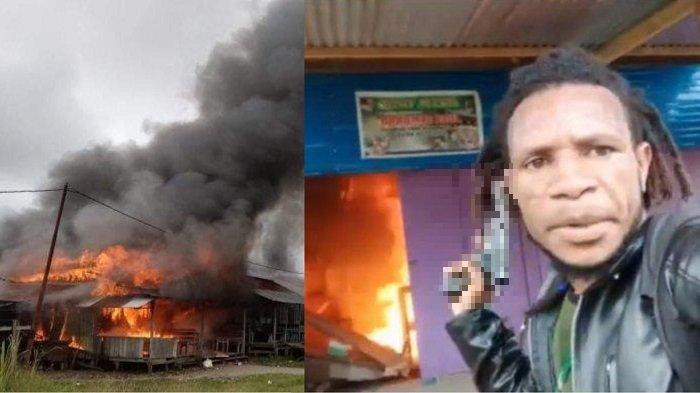 Berita KKB Papua hari ini, kelompok separatis melakukan pembakaran tujuh kios dan satu pasar di Kabupaten Pegunungan Bintang, Papua Pegunungan.