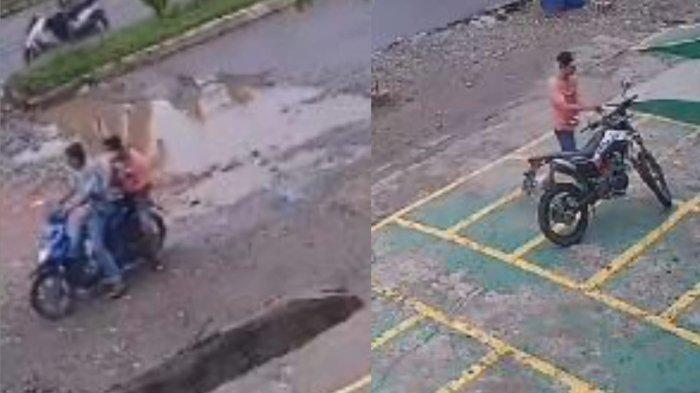 Aksi Dua Pria Maling Motor di Merangin Jambi Terekam CCTV