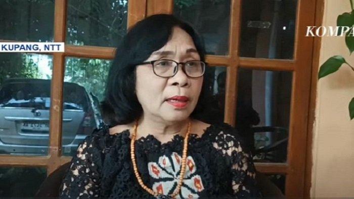 HUKUMAN KEBIRI: Ketua Lembaga Perlindungan Anak (LPA) Provinsi Nusa Tenggara Timur (NTT), Veronika Ata. Dia menyarankan hukuman kebiri untuk AKBP Fajar Widyadharma Lukman atas kasus pencabulan terhadap anak di bawah umur. (Capture Kompas TV)