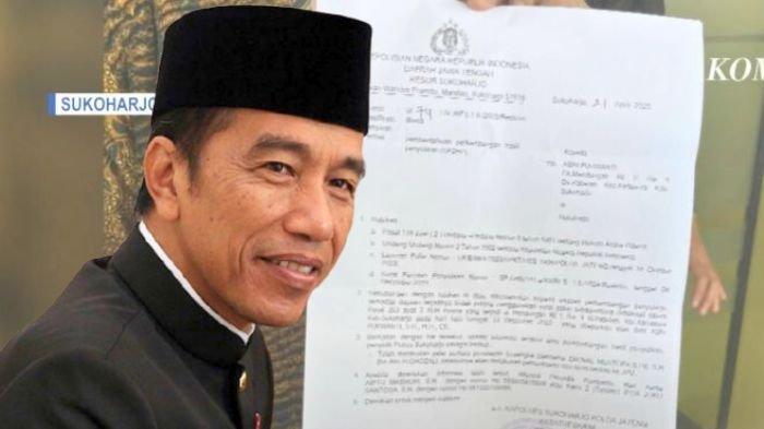 Foto tangkap layar berita acara penetapan tersangkan dan jokowi. Seorang pengacara yang menggugat ijazah Presiden ke-7 RI, Joko Widodo (Jokowi) ditetapkan sebagai tersangka oleh Polres Sukoharjo, Jawa Tengah.