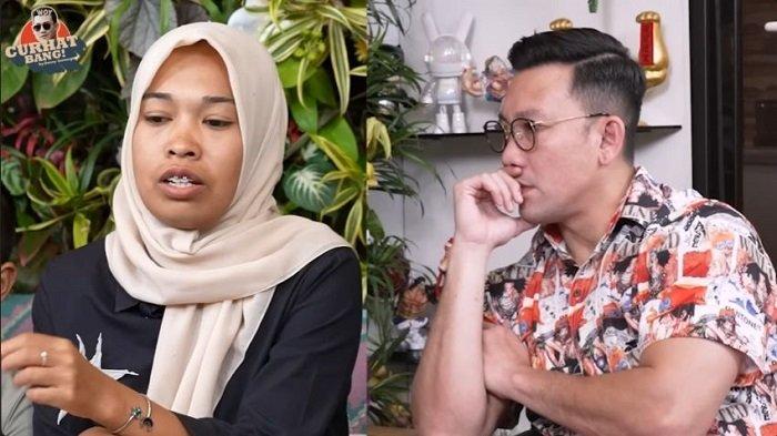 CURHAT: Dian Tiara, ibu bocah 10 tahun yang salah sunat di Kabupaten Kerinci, Provinsi Jambi tampil pada wawancara di podcast Denny Sumargo, @curhatbang di Jakarta. Pada kesempatan itu dia mengadu ke Presiden Prabowo Subianto dan Polri, khususnya ke Kapolres Kerinci untuk meminta keadilan. (Foto: capture Yt @curhatbang Denny Sumargo)