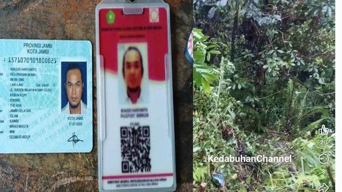 IDENTITAS - Ini identitas warga Jambi yang kecelakaan dan masuk jurang di perbatasan Jalan Nasional perbatasan Kota Subulusaalam Aceh dengan Sumatera Utara.
