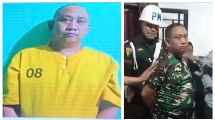 TERSANGKA: Kopda Basarsyah dan Peltu Lubis telah ditetapkan sebagai tersangka atas kasus penembakan tiga personel polisi. Wakil Sementara (Ws) Danpuspom TNI Mayor Jenderal TNI Eka Wijaya Permana mengatakan, Kopda Basarsyah telah mengakui menembak ketiga korban. Hal itu disampaikan saat konferensi pers di Mapolda Lampung, Selasa (25/3/2025)