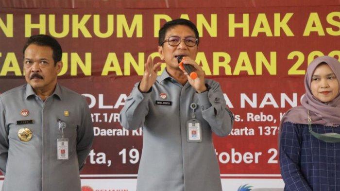 Sekjen Kemenkumham, Nico Afinta meninjau seleksi Calon Pegawai Negeri Sipil (CPNS) di Kementerian Hukum dan Hak Asasi Manusia (Kemenkumham)
