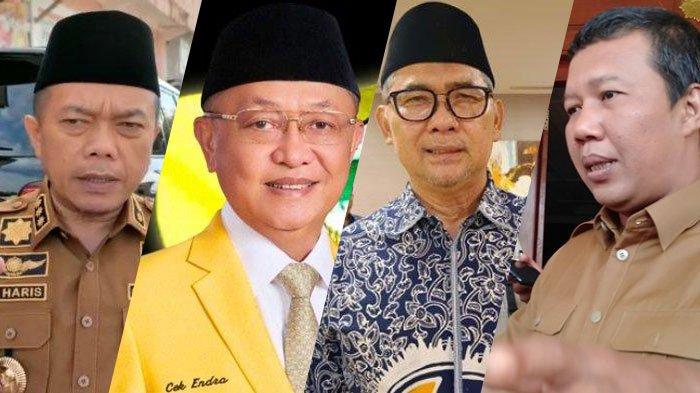 Bakal Calon Gubernur Jambi. Kiri ke kanan: Al Haris, Cek Endra, Syarif Fasha, Romi Hariyanto