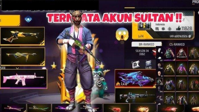 Bagi-bagi 500+ Akun Sultan Free Fire Masih Aktif Full Diamond +99999 dan Diamond