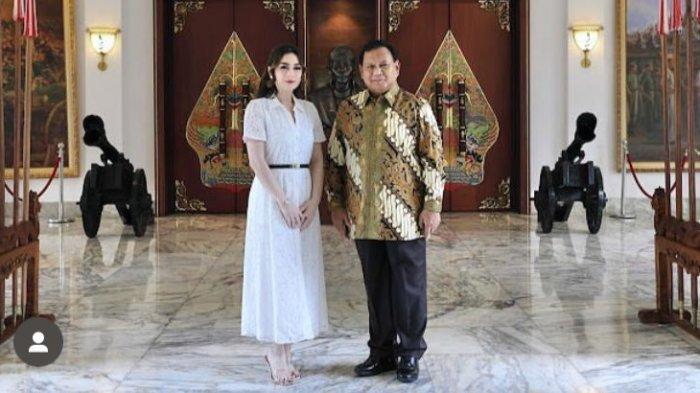 Celine Evangelista dan Prabowo Subianto