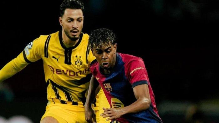 LIGA CHAMPIONS - Borussia Dortmund akan menjamu Barcelona dalam pertandingan Liga Champions pada Rabu (16/4/2025) dini hari.