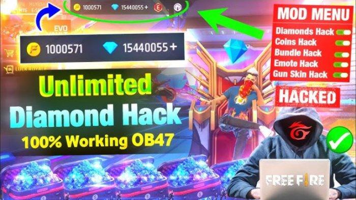 Download Free Fire MOD Update Terbaru 2025 Diamond +999999, Full Banjir Skin Langka