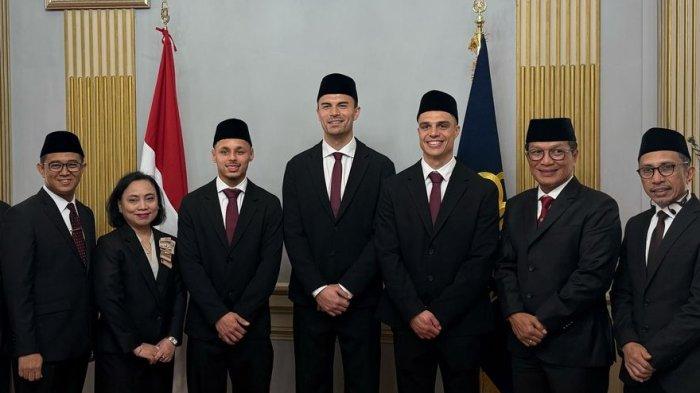RESMI WNI - Emil Audero Mulyadi, Joey Mathijs Pelupessy dan Dean Ruben James pemain Timnas Indonesia akhirnya resmi jadi WNI.