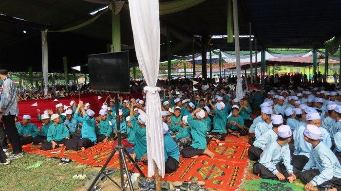 Peringatan Hari Santri Nasional di Pondok Pesantren Ummul Masakin, Kabupaten Batanghari.
