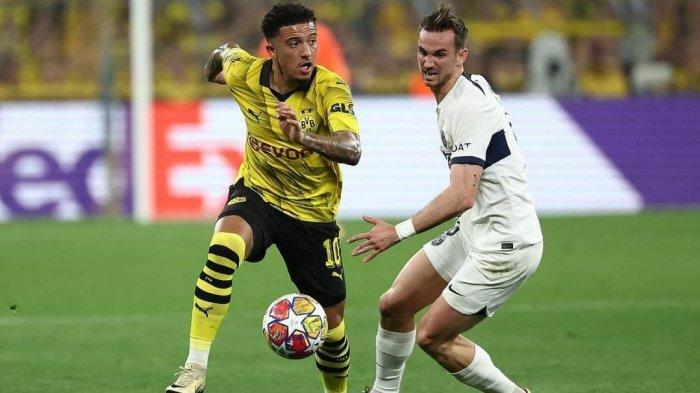 Pemain Manchester United Jadon Sancho di Dortmund