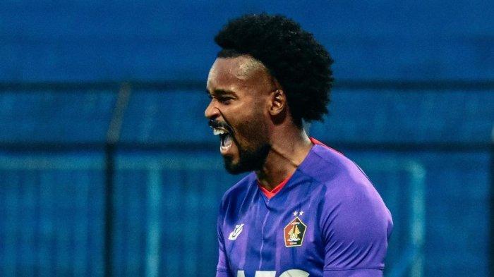 Joanderson, pemain Persik Kediri yang mencetak gol ke gawang Persikabo di Piala Presiden 2022