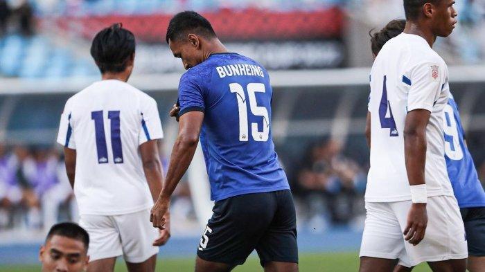 Kamboja vs Filipina di Piala AFF 2022 usai Reung Bunheing cetak gol