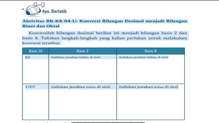 Konversi Bilangan Biner dan Oktal menjadi Bilangan Desimal.