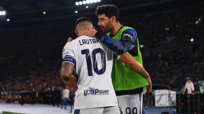 Lautaro Martinez dan Mehdi Taremi di Inter Milan