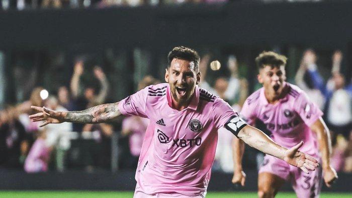 Lionel Messi cetak gol untuk Inter Miami