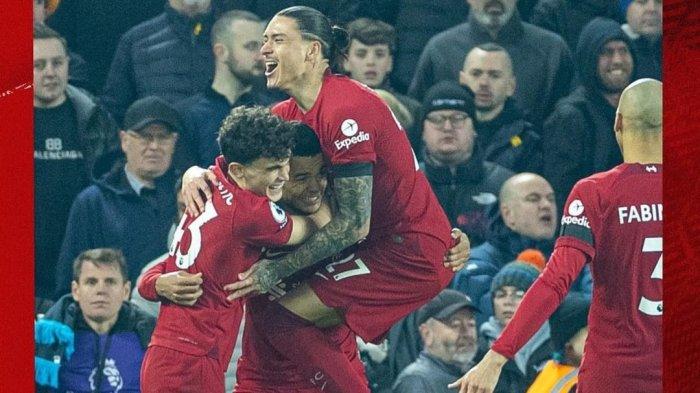 Liverpool berhasil mengalahkan Everton dengan skor 2-0 di Liga Premier Inggris, pada Selasa (14/2/2023) dini hari.