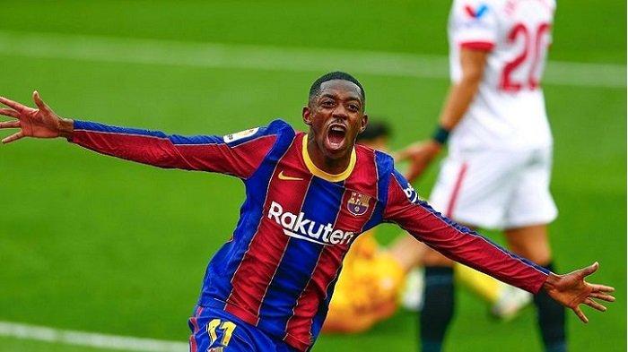 Ousmane Dembele di Barcelona