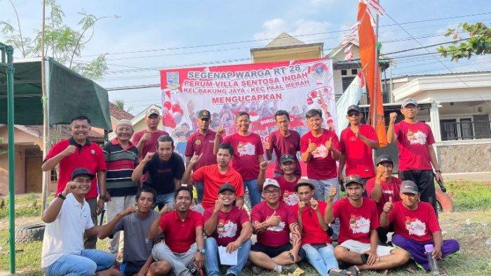 Panitia acara peringatan HUT ke 79 Republik Indonesia RT 28 Bakung Jaya