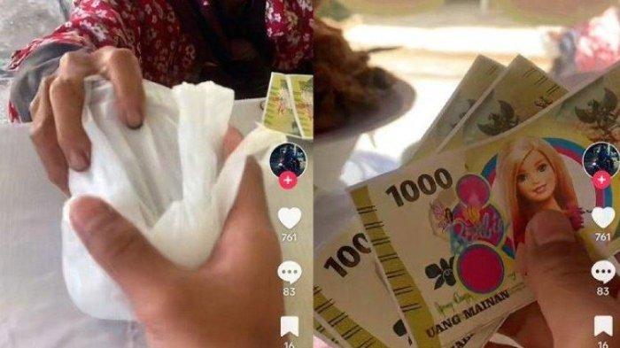 Pedagang Terima uang Mainan