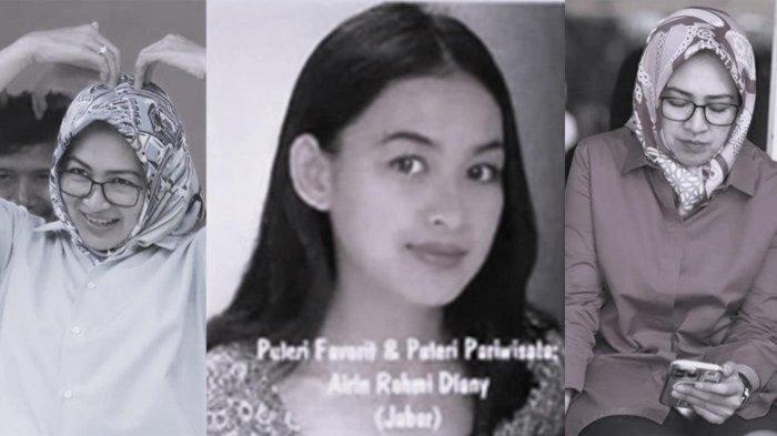 Penampilan Airin Rachmi Diany saat muda dan kini.