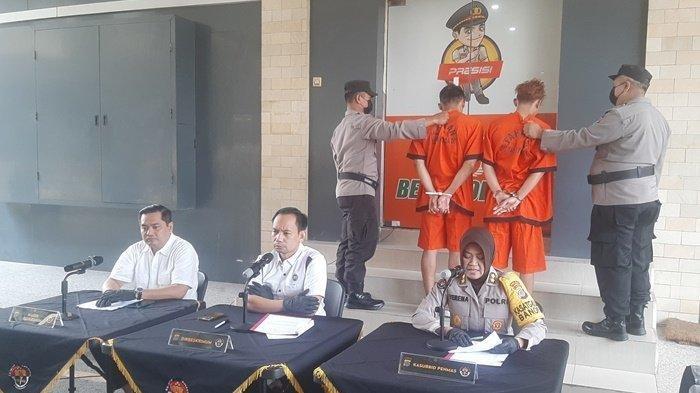 Polisi meringkus dua pelaku kasus mutilasi di Turi Sleman pada Sabtu (15/7/2023).
