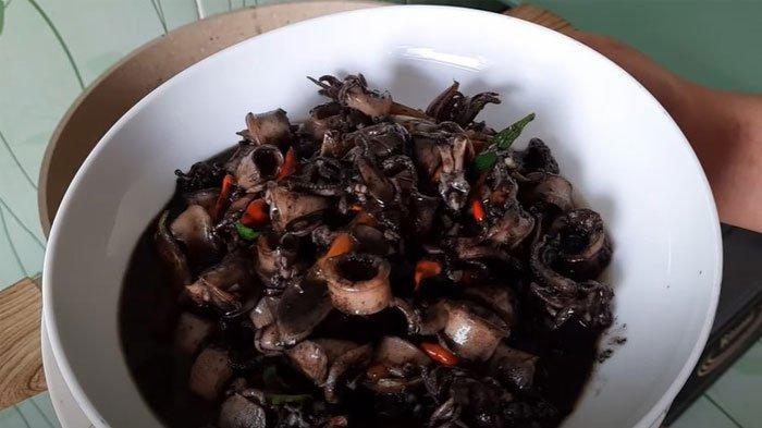 Resep Cumi Hitam Pedas