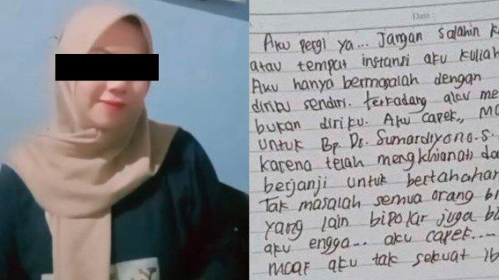 SURAT Terakhir Devita Sari Sebelum Loncat dari Jembatan, Ada Nama Dosennya Ditulis: Aku Pergi Ya