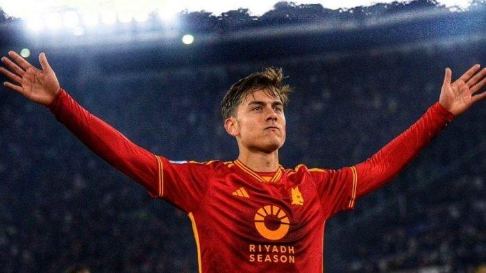 Selebrasi Paulo Dybala di AS Roma