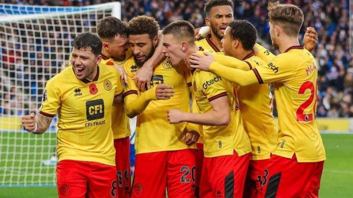 Sheffield United akan menjamu Brentford dalam pertandingan Liga Premier Inggris malam ini, Sabtu (9/12/2023)