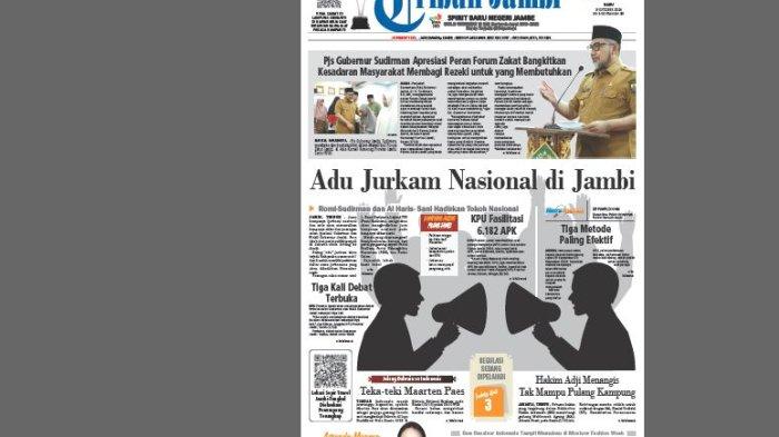 Tribun Jambi edisi 9 Oktober 2024.
