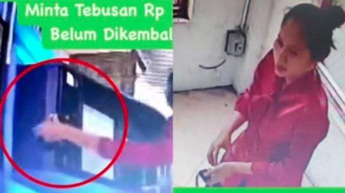 Viral wanita Ambil HP di Mesin ATM