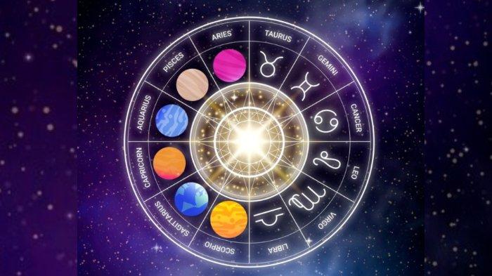 Ilustrasi simbol zodiak.
