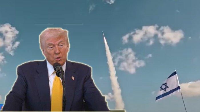 GENCATAN SENJATA - Presiden Amerika Serikat, Donald Trump mengumumkan gencatan senjata Israel dan Iran.