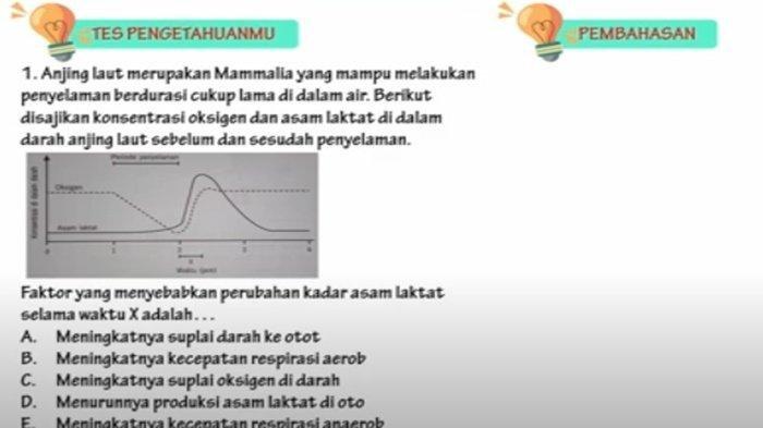 Gambar soal untuk kunci jawaban Biologi Kelas XII (12) SMA/MA Kurikulum Merdeka Bagian Tes Pengetahuanmu halaman 35 Bab 1.